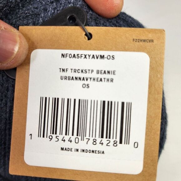 THE NORTH FACE Hat One Size TNF TRCKSTP Beanie ASPHALT Blue Knit Hats - Picture 7 of 7